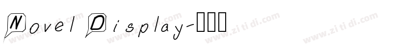 Novel Display字体转换